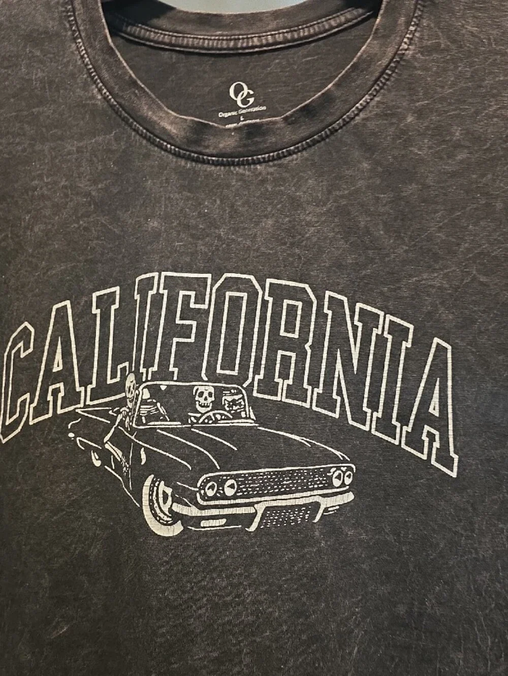 California Graphic Cropped Tee - Black - Picture 3 of 6
